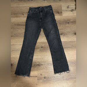 BDG Charcoal Distressed Ankle Jeans